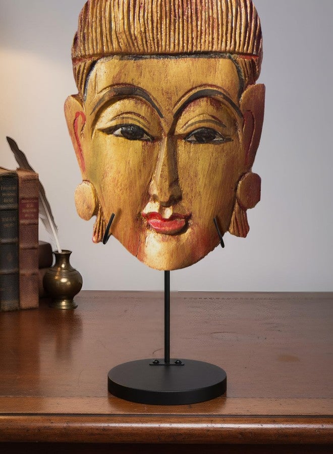 Otoolling U Style Adjustable Metal Display Stand for Masks, Sculptures and Artifacts 12 Inch Height with Detachable Base for Egyptian, Roman, Greek, Pre Columbian Collectibles - Image 3